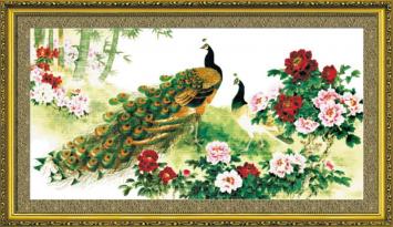 Tranh thêu chữ thập Rồng, Phượng Hoàng